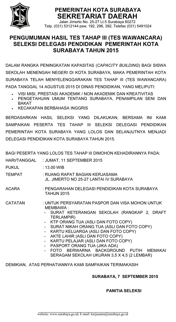 Surat Izin Wawancara