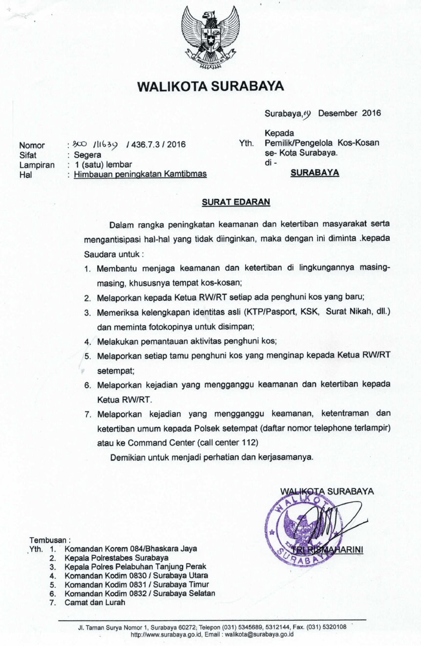 Contoh Surat Pelantikan Pegawai Ronda